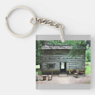Appalachian Home op Mabry Mill, Virginia Sleutelhanger