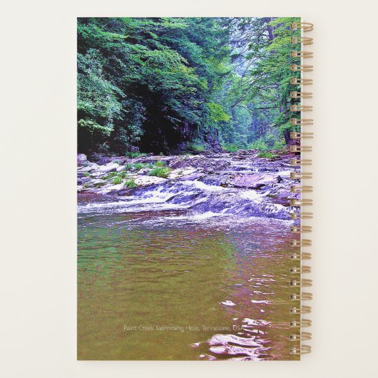 Appalachian Mountain Creek Aangepast wekelijks Planner (Achterkant)