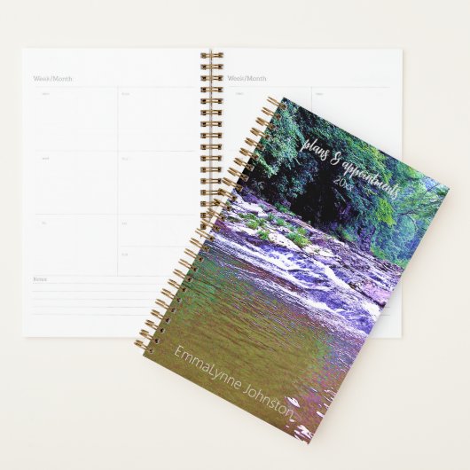 Appalachian Mountain Creek Aangepast wekelijks Planner (Display)
