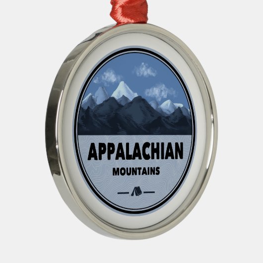 Appalachian Mountains Camping Metalen Ornament (Rechts)