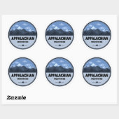 Appalachian Mountains Camping Ronde Sticker (Vel)