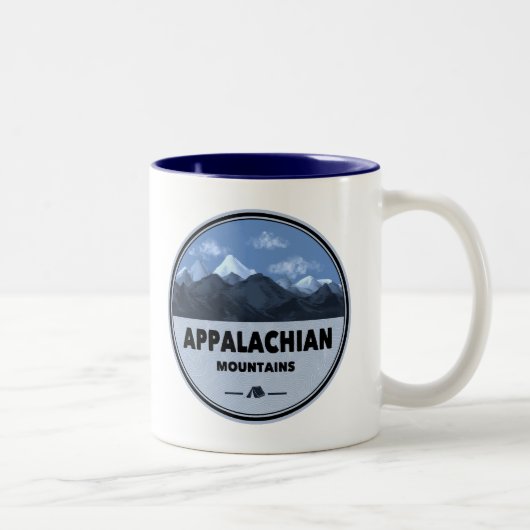 Appalachian Mountains Camping Tweekleurige Koffiemok (Rechts)