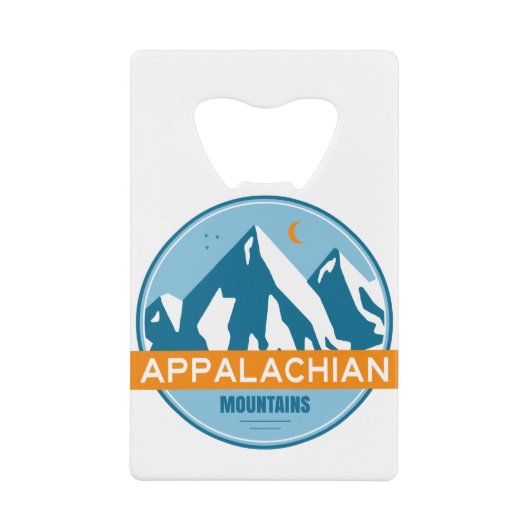 Appalachian Mountains Creditkaart Flessenopener (Voorkant)