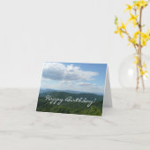 Appalachian Mountains I Gefeliciteerd Kaart (Gele Bloem)