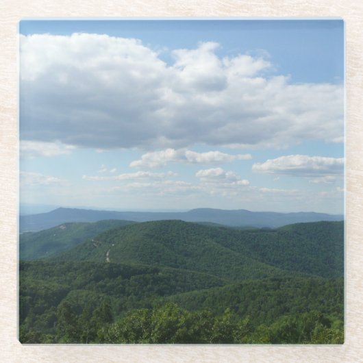 Appalachian Mountains I Shenandoah Glazen Onderzetter (Voorkant)