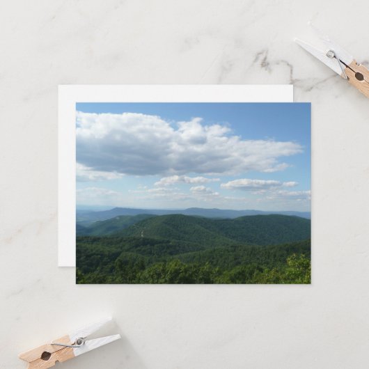 Appalachian Mountains I Shenandoah Kaart (Voorkant / Achterkant in situ)