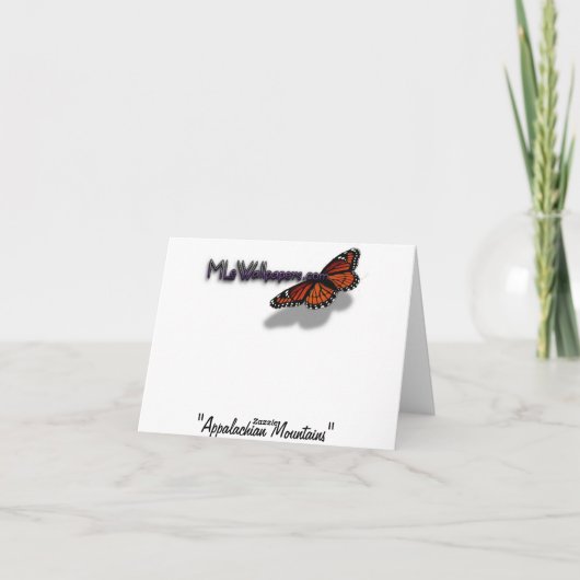 Appalachian Mountains I Shenandoah Kaart (Achterkant)