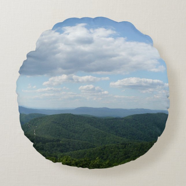 Appalachian Mountains I Shenandoah Rond Kussen (Voorkant)