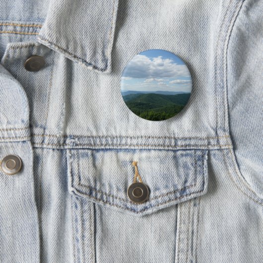 Appalachian Mountains I Shenandoah Ronde Button 5,7 Cm (In situ)