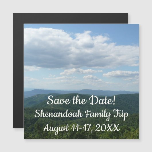 Appalachian Mountains I Shenandoah Save the Date (Voorkant / Achterkant)