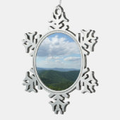 Appalachian Mountains I Shenandoah Tin Sneeuwvlok Ornament (Rechts)