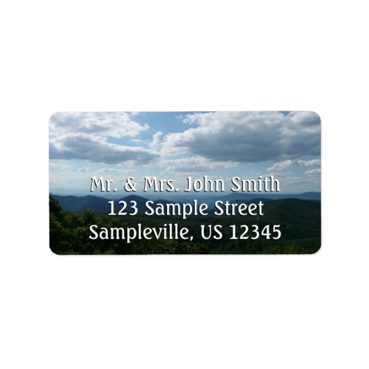 Appalachian Mountains II Shenandoah Etiket (Voorkant)