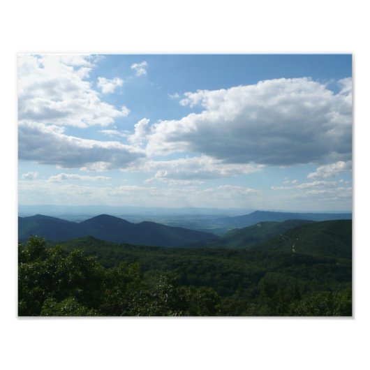 Appalachian Mountains II Shenandoah Foto Afdruk (Voorkant)