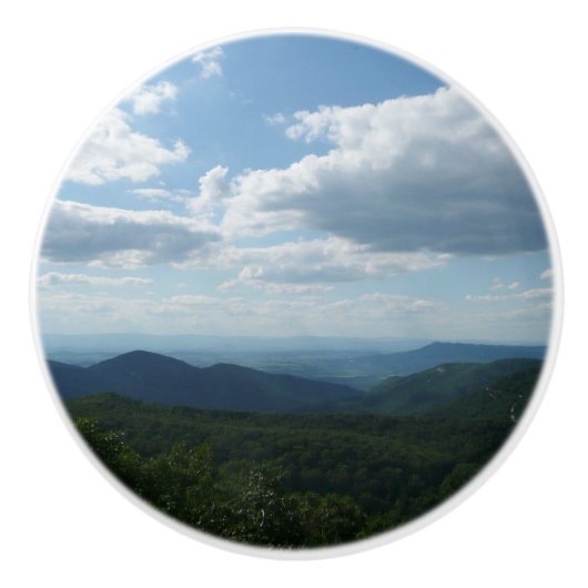 Appalachian Mountains II Shenandoah Keramische Knop (Voorkant)