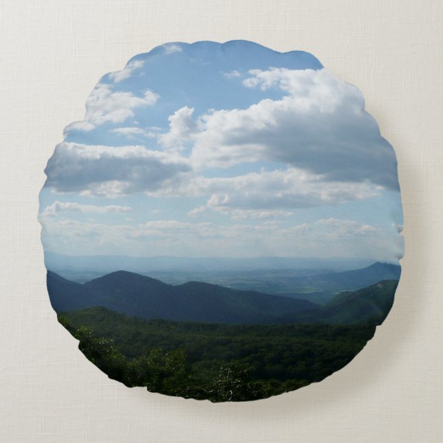 Appalachian Mountains II Shenandoah Rond Kussen (Voorkant)