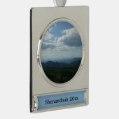 Appalachian Mountains II Shenandoah Verzilverd Banner Ornament (Rechts)