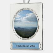 Appalachian Mountains II Shenandoah Verzilverd Banner Ornament (Links)