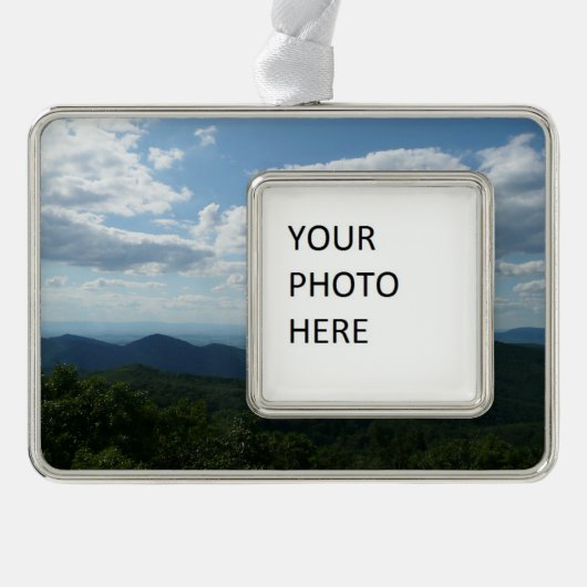 Appalachian Mountains II Shenandoah Verzilverd Omlijst Ornament (Voorkant)