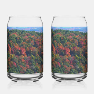 Appalachian Mountains in de herfst Blikvorm Glas