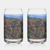 Appalachian Mountains in de herfst Blikvorm Glas (Links)