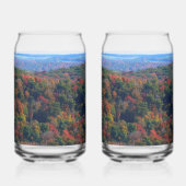 Appalachian Mountains in de herfst Blikvorm Glas (Achterkant)