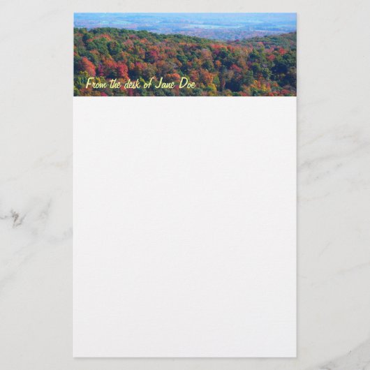 Appalachian Mountains in de herfst Briefpapier (Voorkant)