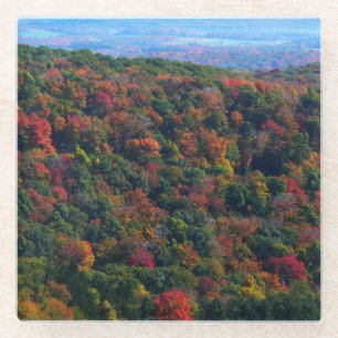 Appalachian Mountains in de herfst Glazen Onderzetter