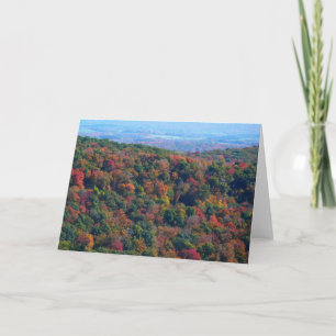Appalachian Mountains in de herfst Kaart