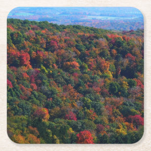 Appalachian Mountains in de herfst Kartonnen Onderzetters