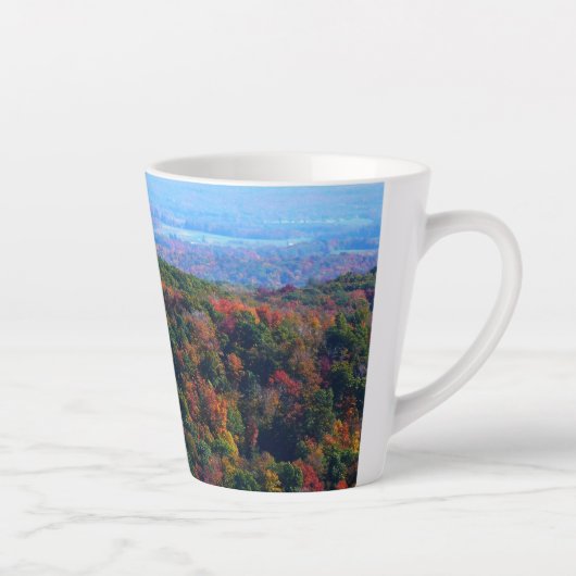 Appalachian Mountains in de herfst Latte Mok (Rechts)