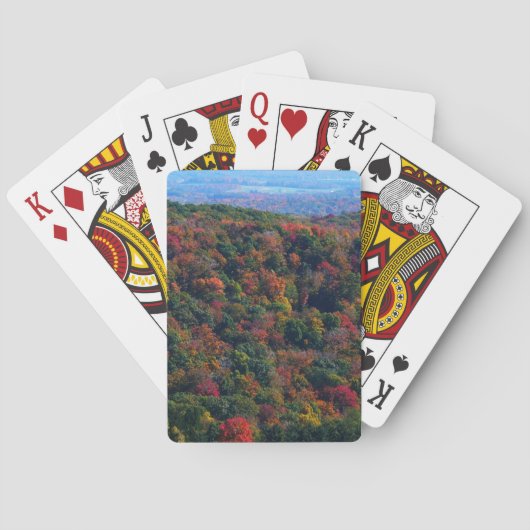 Appalachian Mountains in de herfst Pokerkaarten (Achterkant)