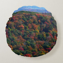 Appalachian Mountains in de herfst Rond Kussen