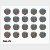 Appalachian Mountains in de herfst Ronde Sticker (Vel)