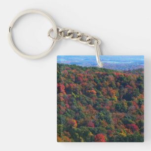 Appalachian Mountains in de herfst Sleutelhanger