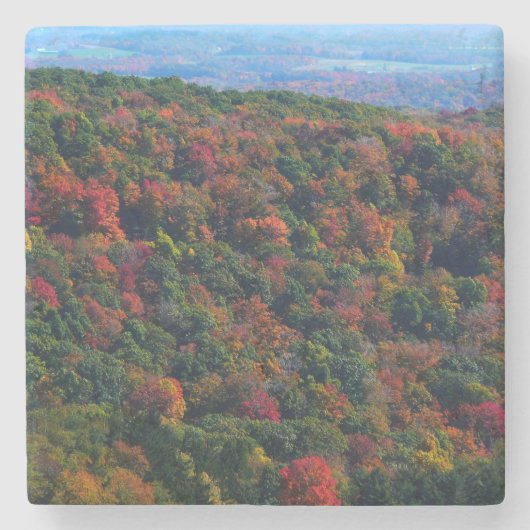 Appalachian Mountains in de herfst Stenen Onderzetter (Voorkant)