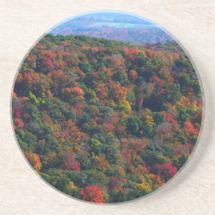 Appalachian Mountains in de herfst Zandsteen Onderzetter
