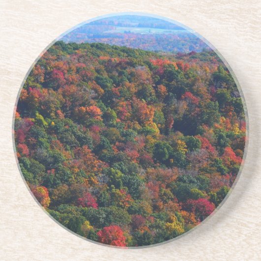 Appalachian Mountains in de herfst Zandsteen Onderzetter (Voorkant)