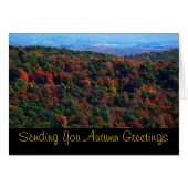 Appalachian Mountains in Herfst Card (Voorkant Horizontaal)