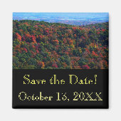 Appalachian Mountains in Herfst Save the Date Magneet (Voorkant)