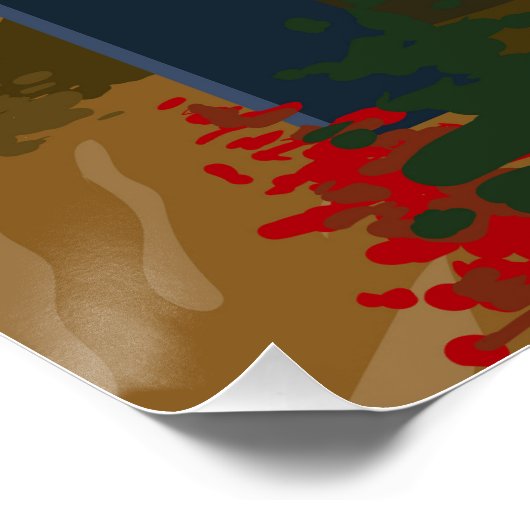 Appalachian Mountains reis vintage poster (Hoek)