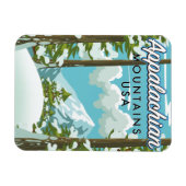 Appalachian Mountains Reisposter Magneet (Horizontaal)