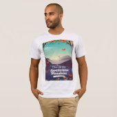 Appalachian Mountains vintage-poster T-shirt (Voorkant volledig)