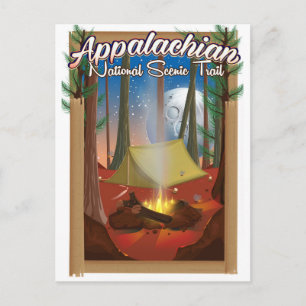 Appalachian National Schilderachtig Trail Briefkaart