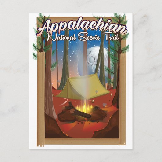 Appalachian National Schilderachtig Trail Briefkaart (Voorkant)