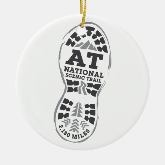 Appalachian National Schilderachtig Trail Keramisch Ornament (Voorkant)