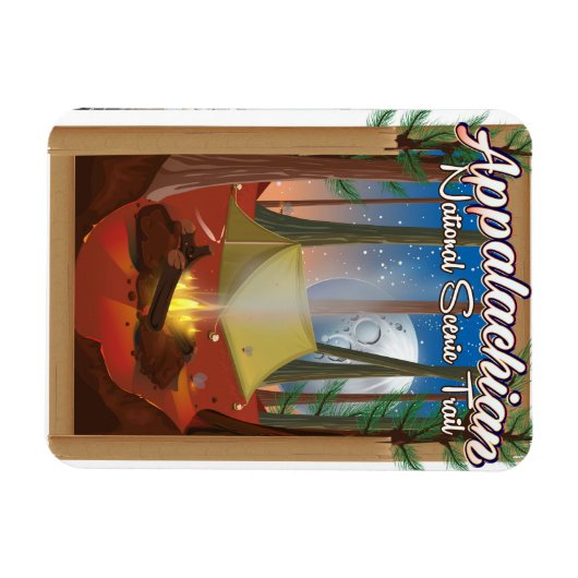 Appalachian National Schilderachtig Trail Magneet (Horizontaal)