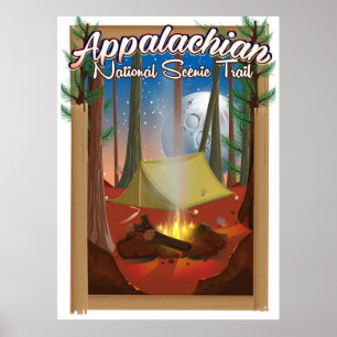 Appalachian National Schilderachtig Trail Poster