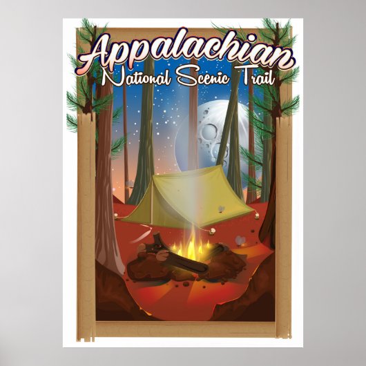 Appalachian National Schilderachtig Trail Poster (Voorkant)