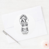 Appalachian National Schilderachtig Trail Ronde Sticker (Envelop)