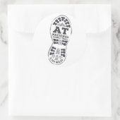 Appalachian National Schilderachtig Trail Ronde Sticker (Tas)